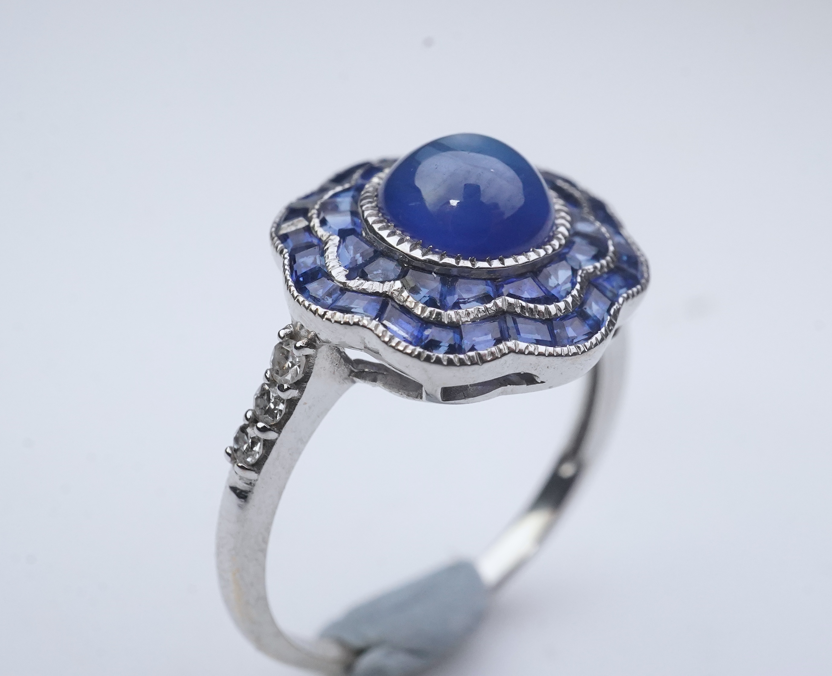 A sapphire ring